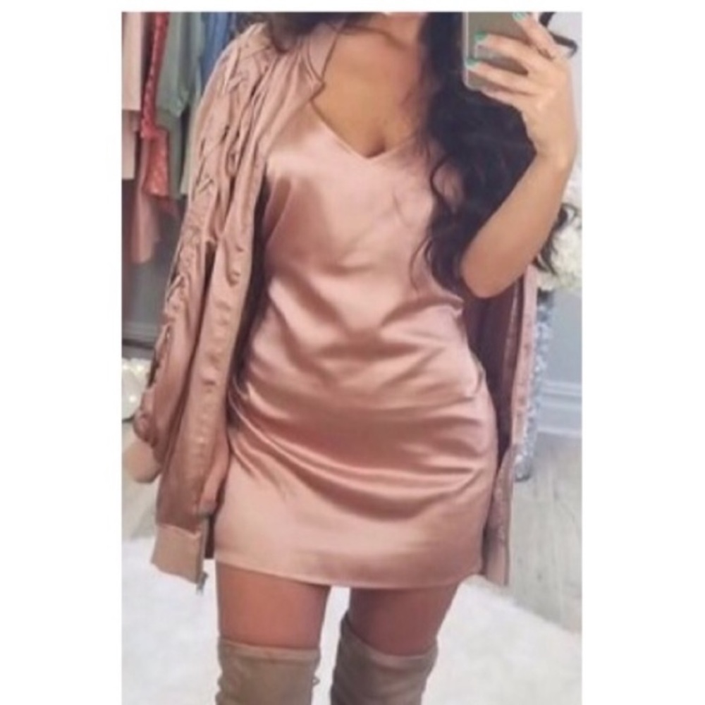 Carli Bybel X Missguided satin bomber jacket